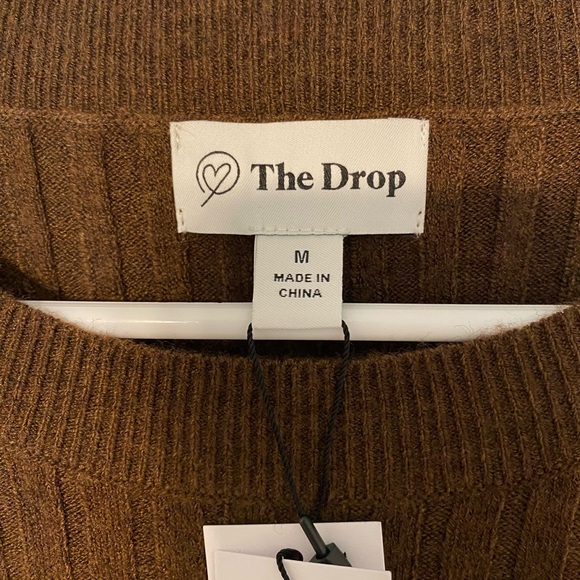 NWT The Drop Fernanda Bell Sleeve Ribbed Sweater Dress - Picture 4 of 9